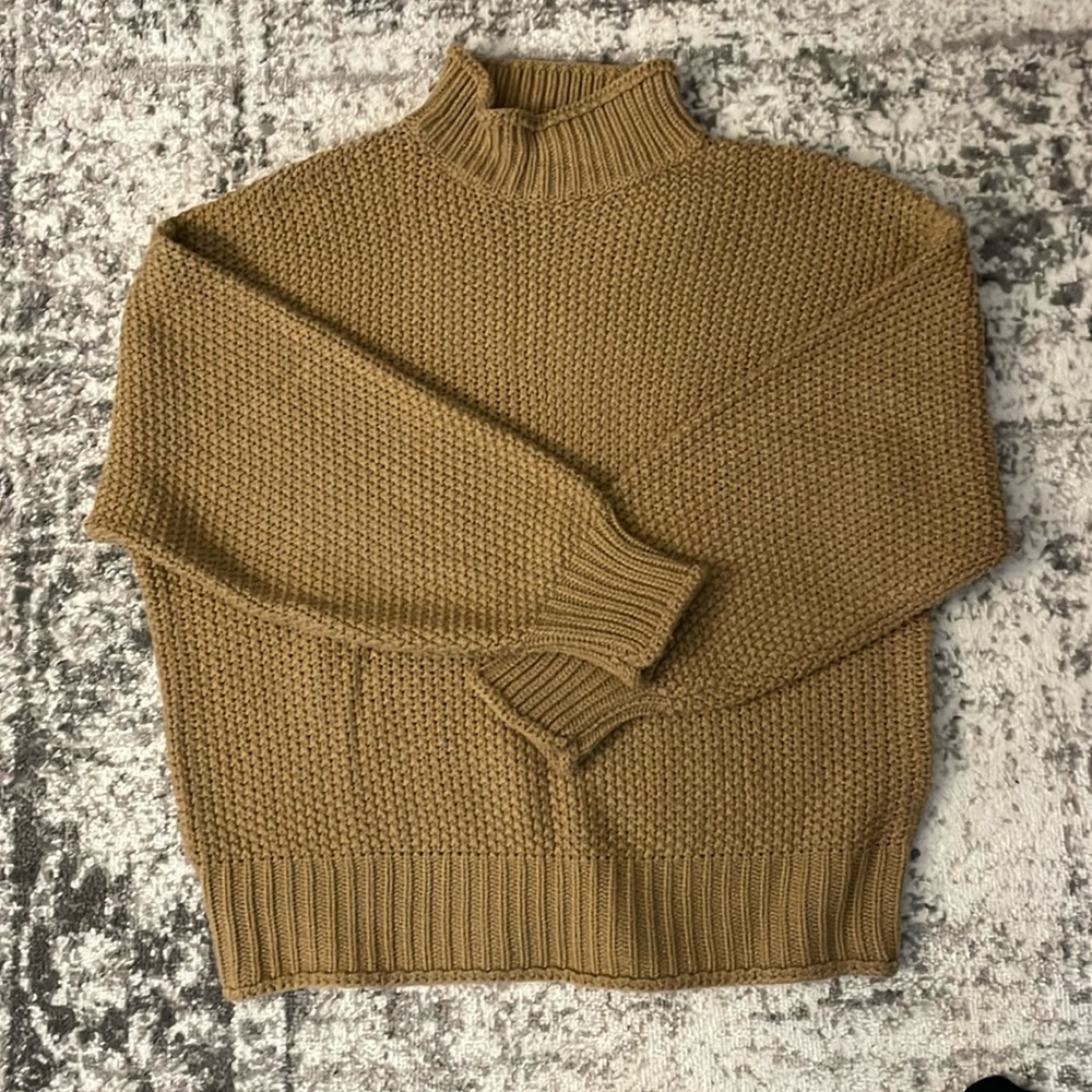 Oversized mock turtle neck sweater
